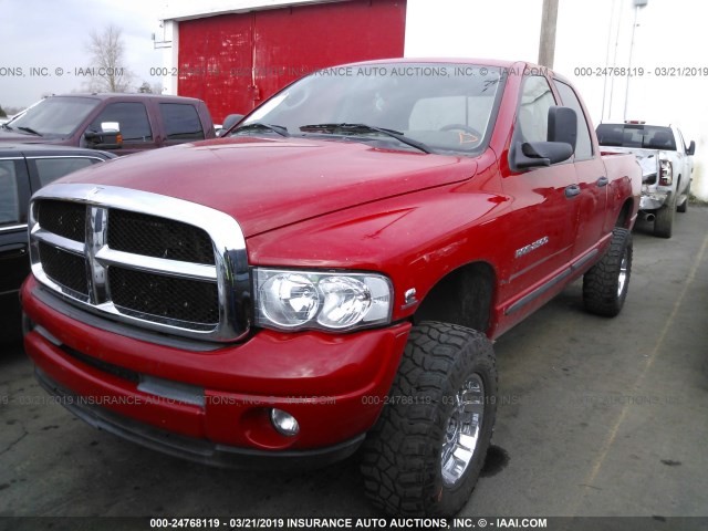 3D7KU28683G748289 - 2003 DODGE RAM 2500 ST/SLT RED photo 2
