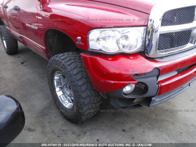 3D7KU28683G748289 - 2003 DODGE RAM 2500 ST/SLT RED photo 6