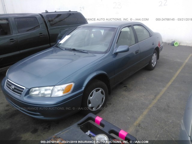 4T1BG22K8YU936477 - 2000 TOYOTA CAMRY CE/LE/XLE BLUE photo 2