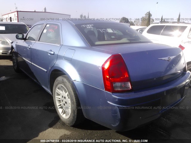 2C3KA43R77H849317 - 2007 CHRYSLER 300 BLUE photo 3