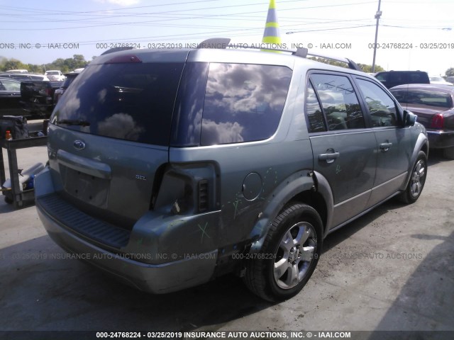 1FMZK05165GA76867 - 2005 FORD FREESTYLE SEL GREEN photo 4