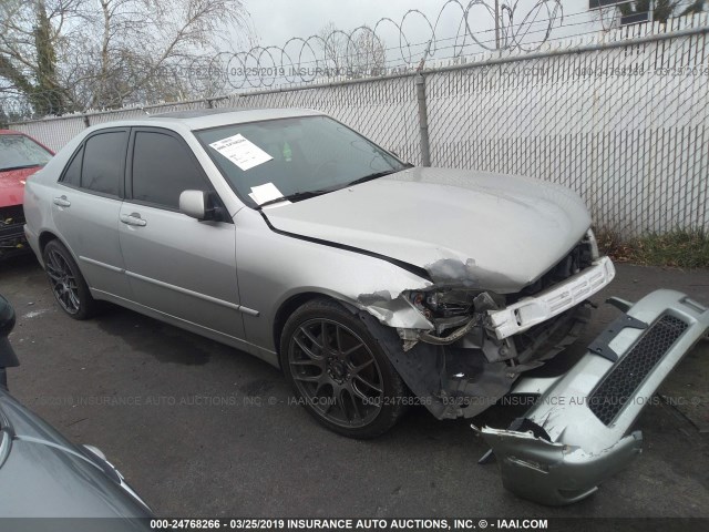 JTHBD192550095104 - 2005 LEXUS IS 300 SILVER photo 1