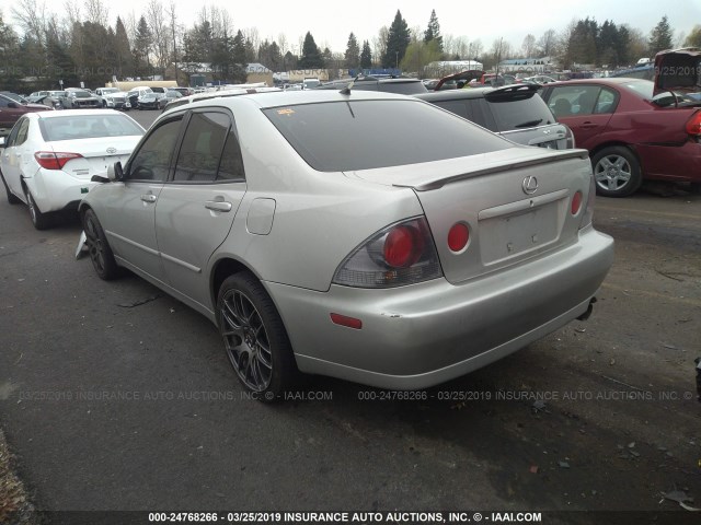 JTHBD192550095104 - 2005 LEXUS IS 300 SILVER photo 3