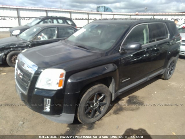 2GKALMEK7C6323653 - 2012 GMC TERRAIN SLE BLACK photo 2