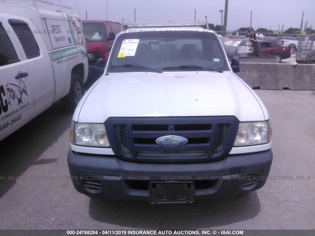 1FTYR10D48PB03913 - 2008 FORD RANGER WHITE photo 6