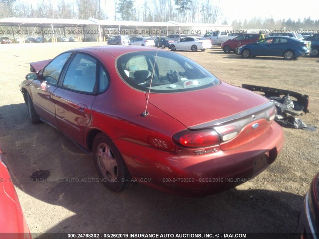 1FALP52U2TG222840 - 1996 FORD TAURUS GL MAROON photo 3