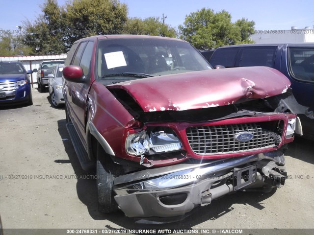 1FMRU17L12LA36133 - 2002 FORD EXPEDITION EDDIE BAUER RED photo 1