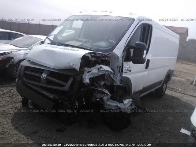 3C6TRVAG4HE538660 - 2017 RAM PROMASTER 1500 1500 STANDARD WHITE photo 2