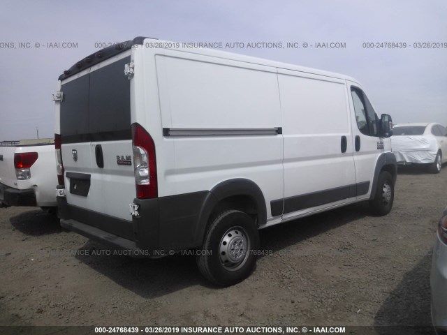 3C6TRVAG4HE538660 - 2017 RAM PROMASTER 1500 1500 STANDARD WHITE photo 4