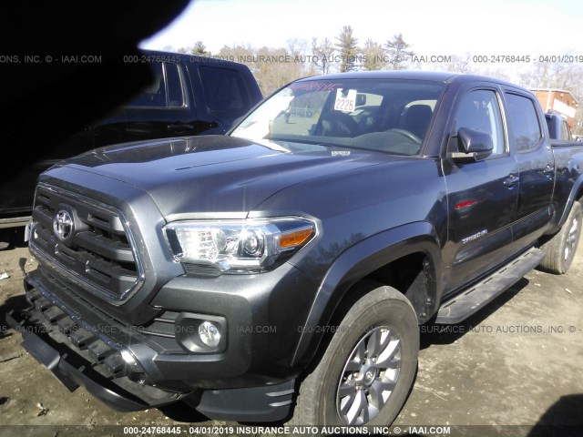 3TMDZ5BN6HM023031 - 2017 TOYOTA TACOMA DBL CAB/SR5/TRD SPORT/OR GRAY photo 2