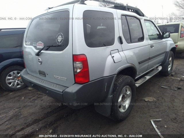 5N1ED28Y93C641968 - 2003 NISSAN XTERRA XE/SE SILVER photo 4