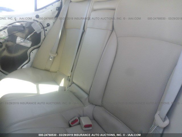 JTHBK262365011558 - 2006 LEXUS IS 250 WHITE photo 8