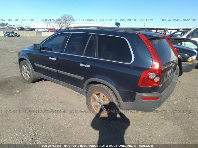 YV1CZ59H241097527 - 2004 VOLVO XC90 BLUE photo 3