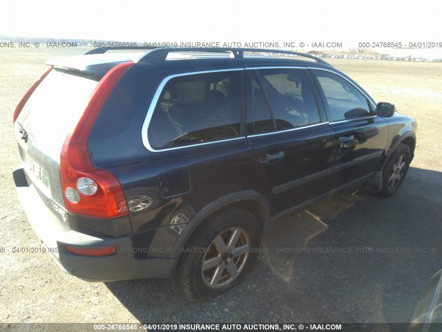 YV1CZ59H241097527 - 2004 VOLVO XC90 BLUE photo 4