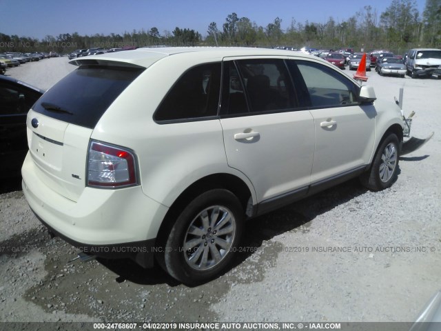 2FMDK39C97BB35945 - 2007 FORD EDGE SEL PLUS WHITE photo 4