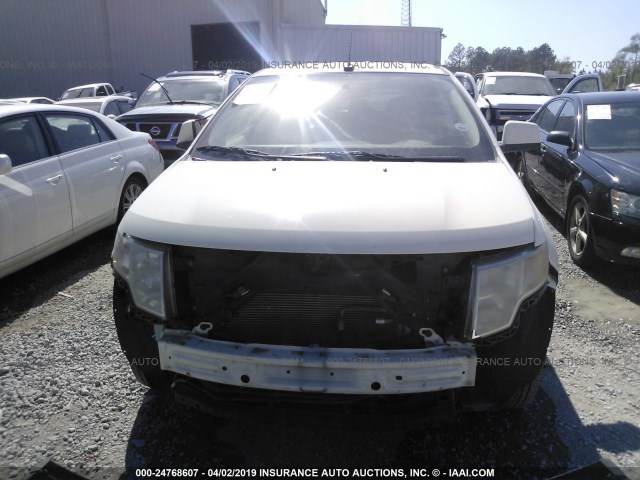 2FMDK39C97BB35945 - 2007 FORD EDGE SEL PLUS WHITE photo 6