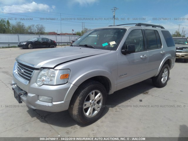 1FMEU73E58UA32291 - 2008 FORD EXPLORER XLT SILVER photo 2