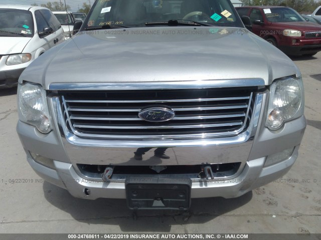 1FMEU73E58UA32291 - 2008 FORD EXPLORER XLT SILVER photo 6