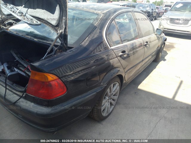 WBAAV53461FJ66133 - 2001 BMW 330 I BLACK photo 4