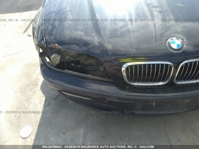 WBAAV53461FJ66133 - 2001 BMW 330 I BLACK photo 6