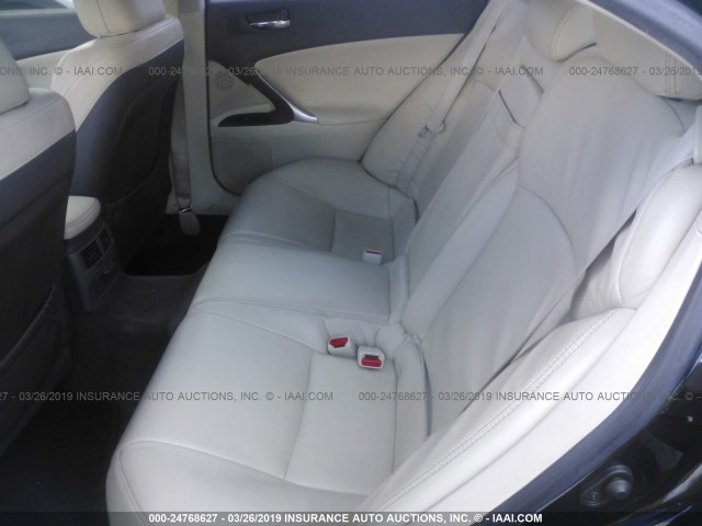 JTHBK262595089991 - 2009 LEXUS IS 250 BLACK photo 8