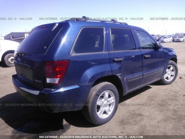 1J4GR48K15C502663 - 2005 JEEP GRAND CHEROKEE LAREDO/COLUMBIA/FREEDOM 蓝色 照片 4
