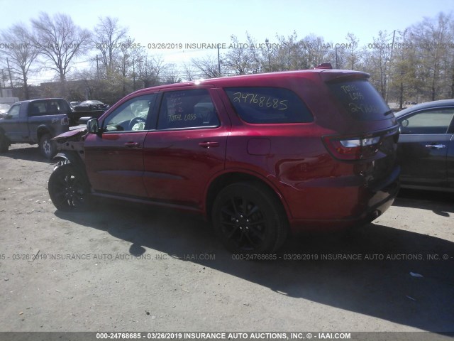 1C4RDJAG4JC330463 - 2018 DODGE DURANGO SXT RED photo 3