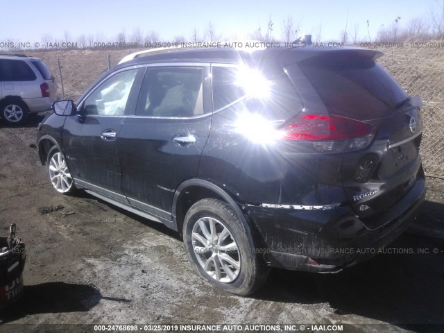 KNMAT2MV6HP531204 - 2017 NISSAN ROGUE S/SV BLACK photo 3