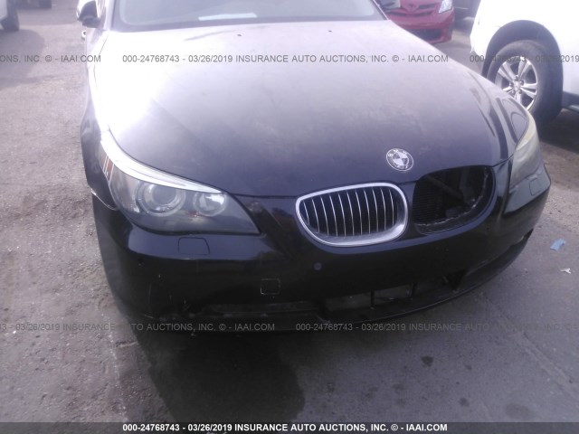 WBANB53557CP04561 - 2007 BMW 550 I BLACK photo 6