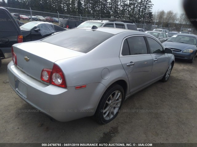 1G1ZG5E75CF114172 - 2012 CHEVROLET MALIBU LTZ SILVER photo 4