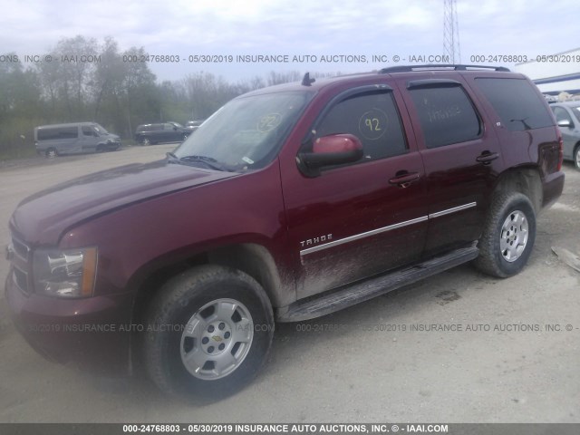 1GNSKBE01BR211673 - 2011 CHEVROLET TAHOE K1500 LT RED photo 2