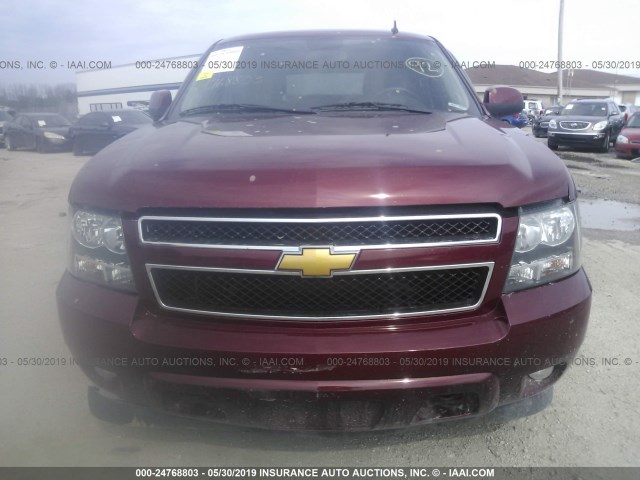 1GNSKBE01BR211673 - 2011 CHEVROLET TAHOE K1500 LT RED photo 6