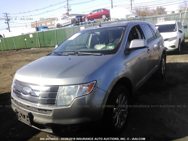 2FMDK48C48BA33557 - 2008 FORD EDGE SEL SILVER photo 2