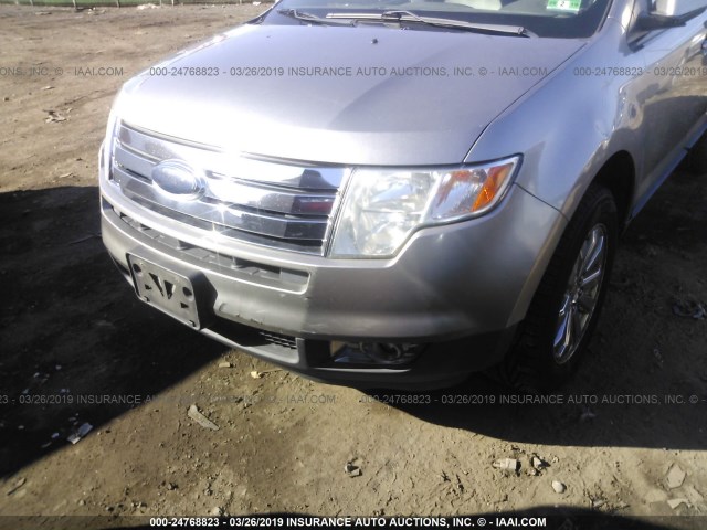 2FMDK48C48BA33557 - 2008 FORD EDGE SEL SILVER photo 6