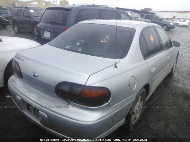 1G1NE52J22M723170 - 2002 CHEVROLET MALIBU LS SILVER photo 4