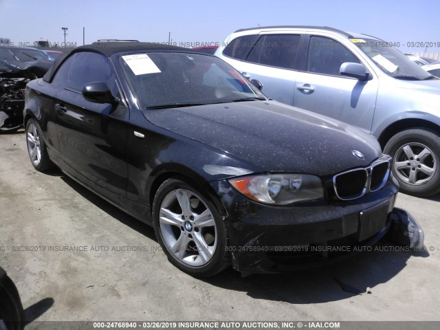 WBAUL7C56AVJ77937 - 2010 BMW 128 I BLACK photo 1