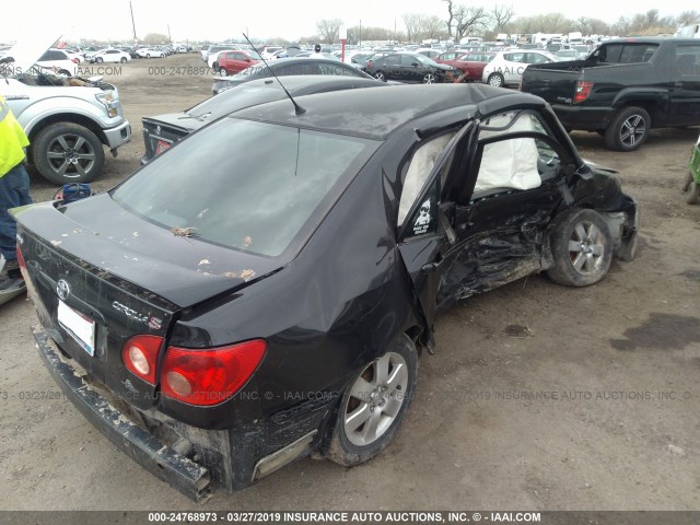 1NXBR30E27Z934414 - 2007 TOYOTA COROLLA CE/LE/S BLACK photo 4