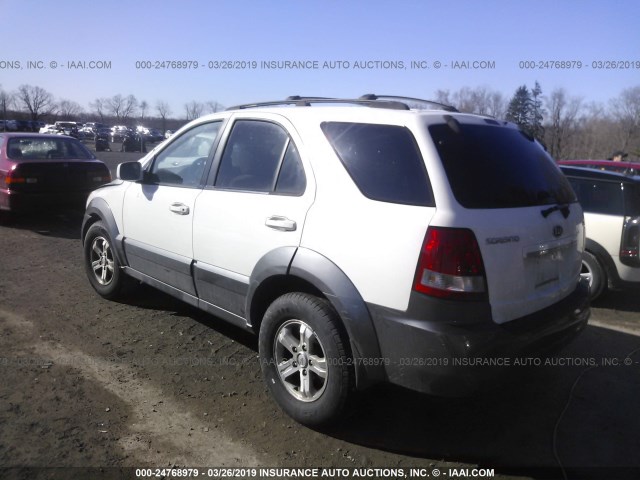 KNDJC733265552704 - 2006 KIA SORENTO EX/LX WHITE photo 3