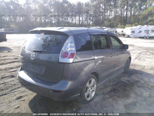 JM1CR293670142262 - 2007 MAZDA 5 GRAY photo 4