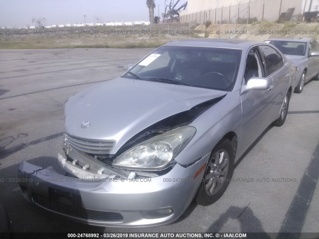 JTHBF30G330142173 - 2003 LEXUS ES 300 SILVER photo 2