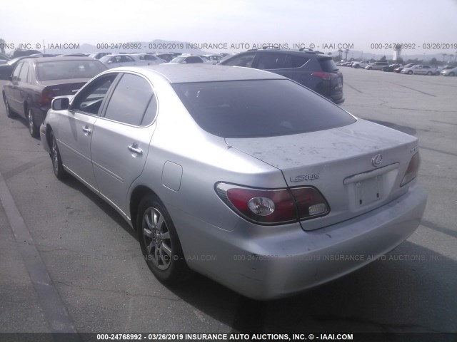 JTHBF30G330142173 - 2003 LEXUS ES 300 SILVER photo 3