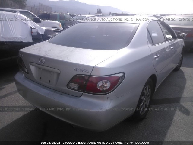 JTHBF30G330142173 - 2003 LEXUS ES 300 SILVER photo 4