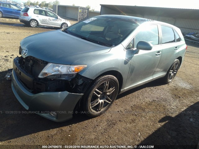 4T3ZK11A99U016401 - 2009 TOYOTA VENZA GREEN photo 2