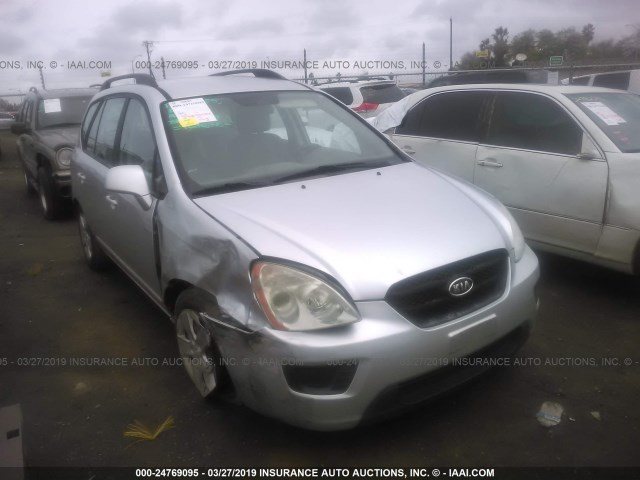 KNAFG528197248927 - 2009 KIA RONDO LX/EX SILVER photo 1