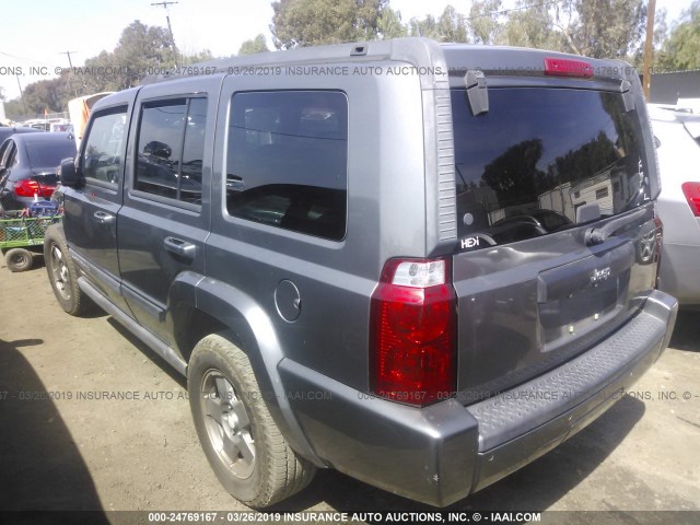 1J8HH48K87C613929 - 2007 JEEP COMMANDER GRAY photo 3