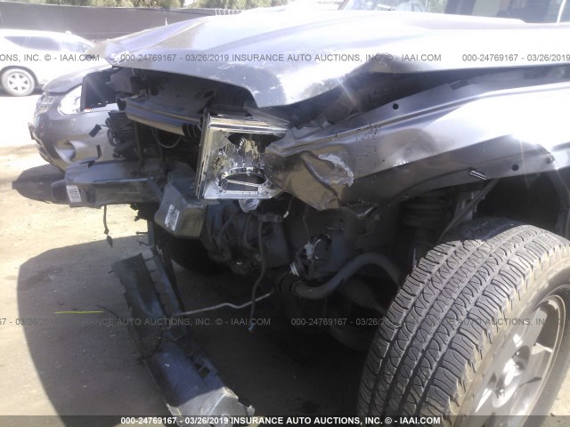 1J8HH48K87C613929 - 2007 JEEP COMMANDER GRAY photo 6