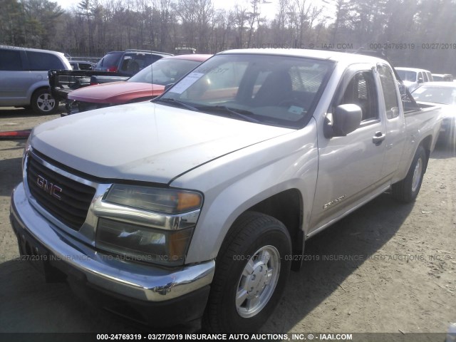 1GTCS198158137320 - 2005 GMC CANYON SILVER photo 2