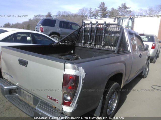 1GTCS198158137320 - 2005 GMC CANYON SILVER photo 4