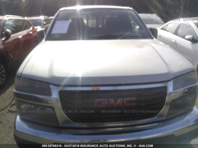 1GTCS198158137320 - 2005 GMC CANYON SILVER photo 6