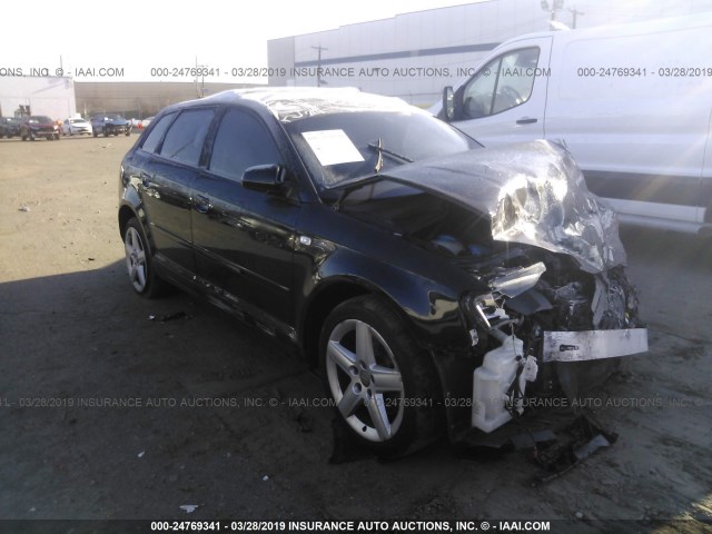 WAUHF78P06A007364 - 2006 AUDI A3 2 BLACK photo 1